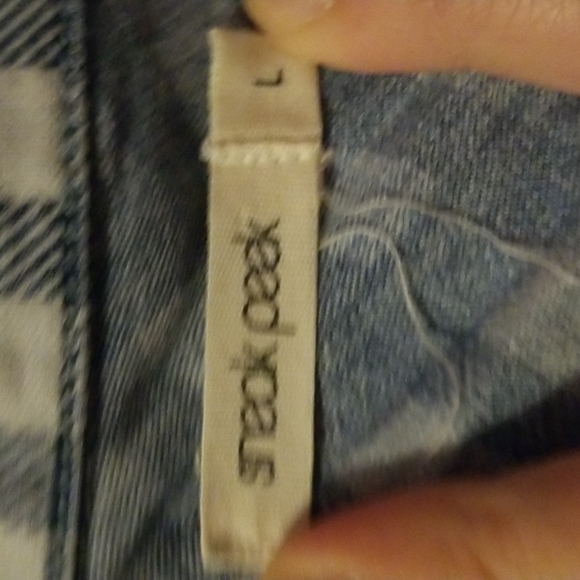 Blue Gingham button-up shirt - Picture 2 of 3